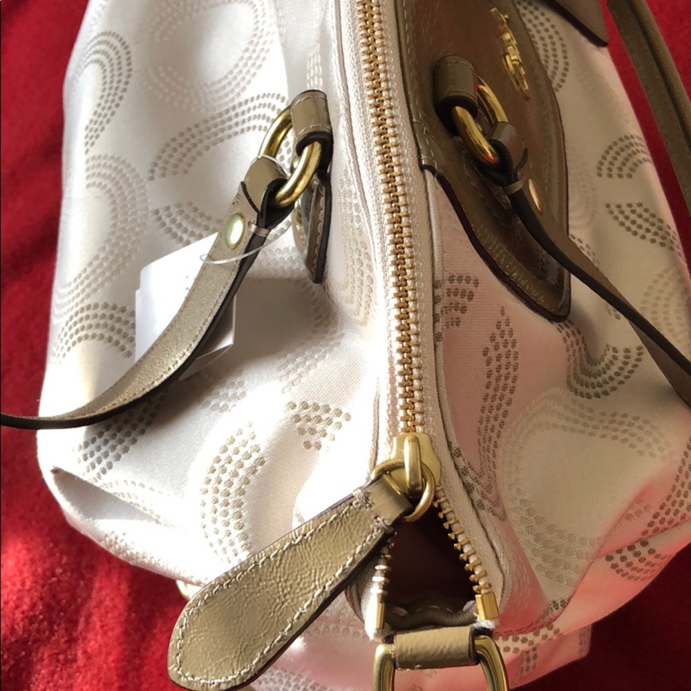 NWT Coach Ashley Dotted OP Art Satchel - Picture 5 of 8